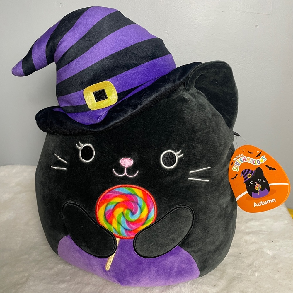 NWT AUTUMN witch hat lollipop squishmallow 12”